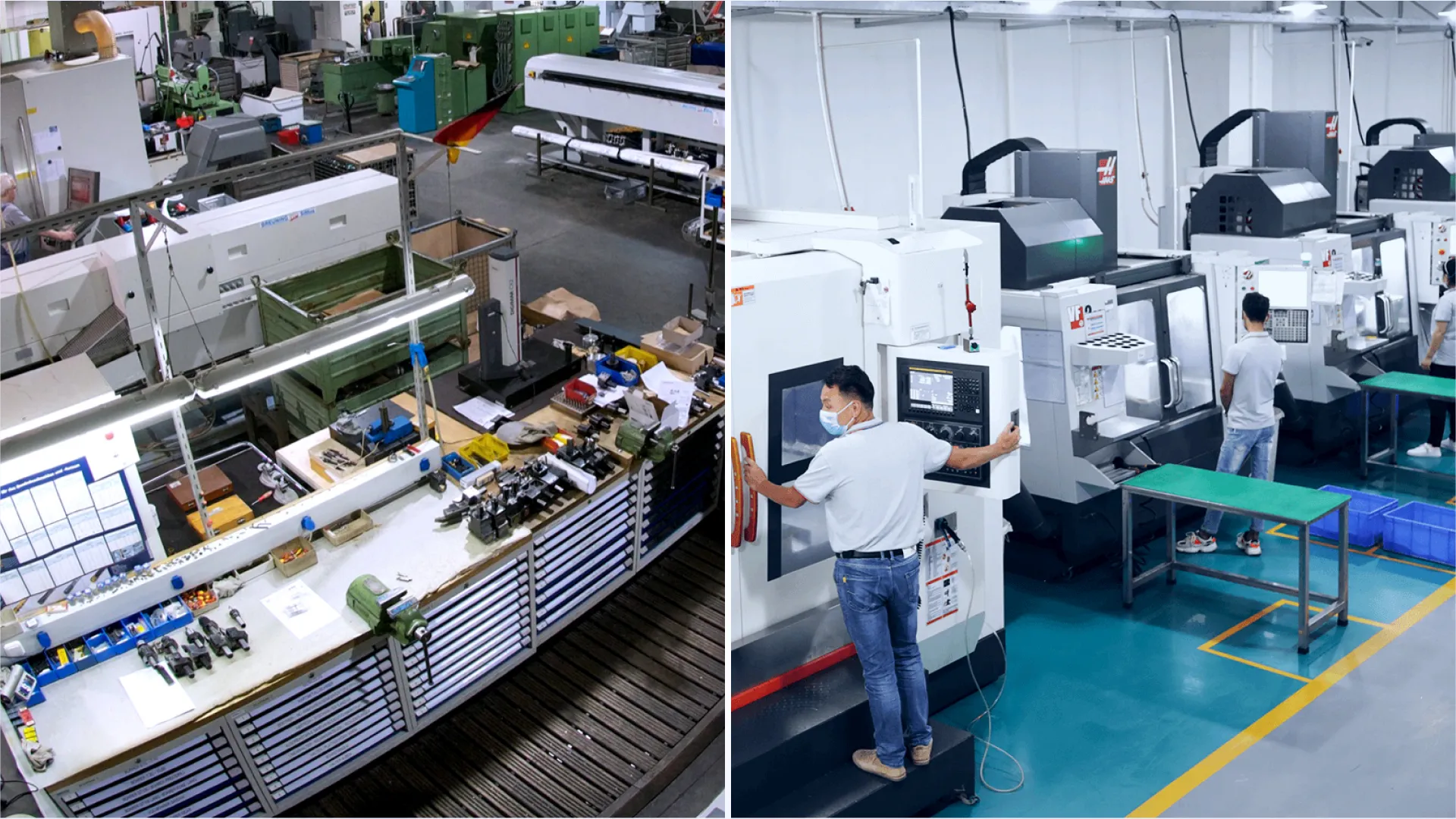 Shop in Germany and factory in China may have 3x difference in labor costs