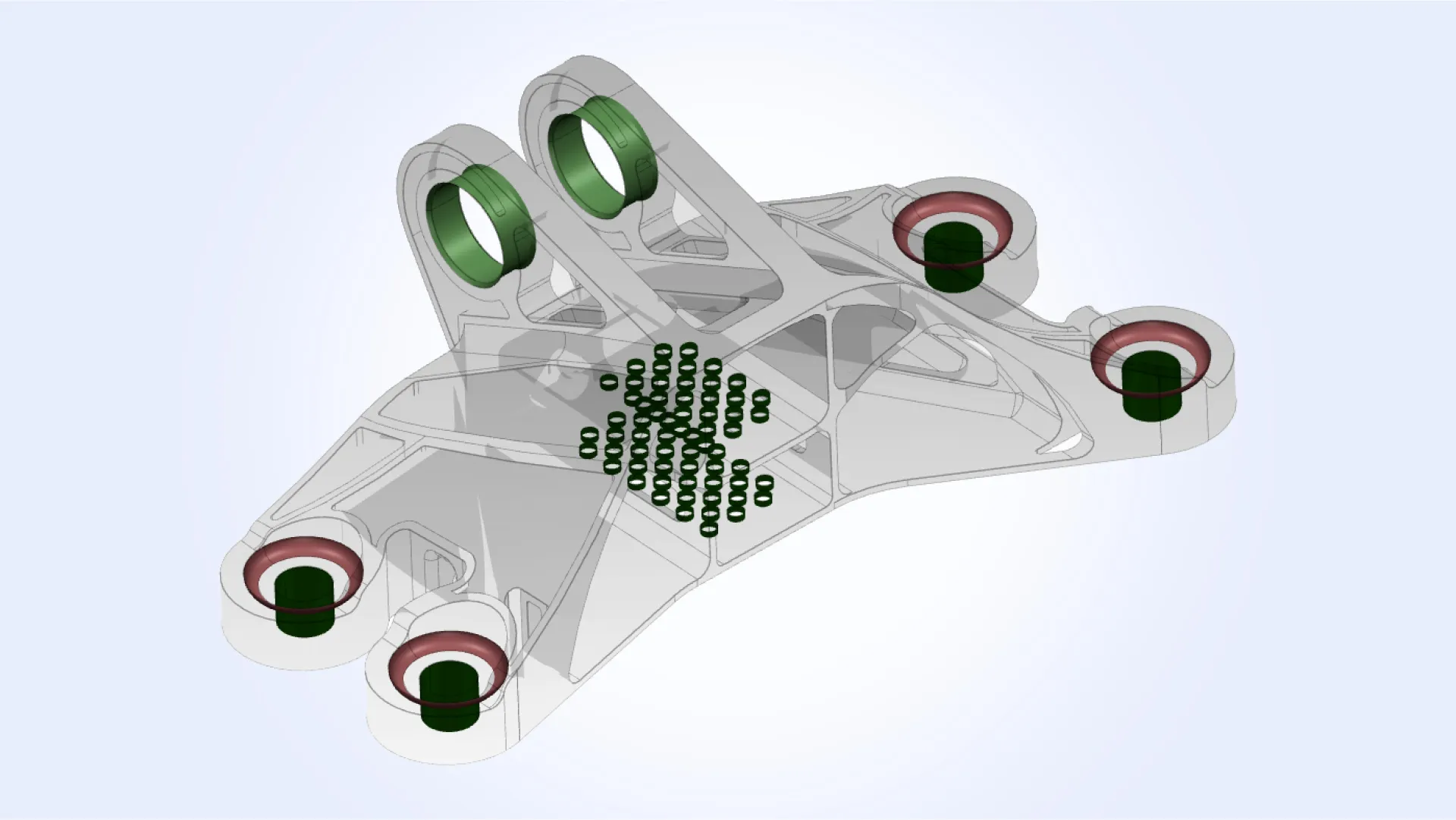 Holes and countersinks detected in a STEP model Holes and countersinks detected in a STEP model