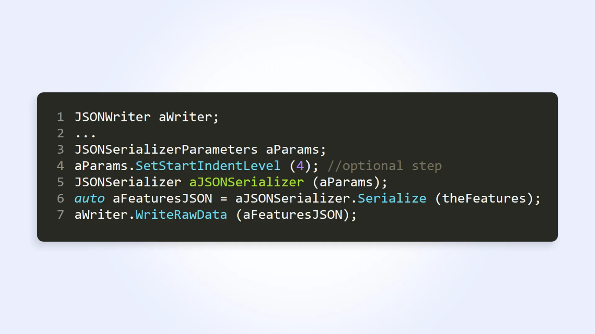 New API Utilities::JSONSerializer